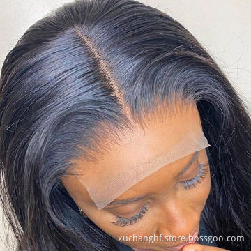 Brazilian Human Hair Kinky Straight Yaki 4x4 5x5 HD Lace Frontal Wigs Natural Virgin Hair Transparent Lace Closure Wig Vendors